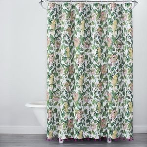 Target Opal House Canary Floral Shower Curtain